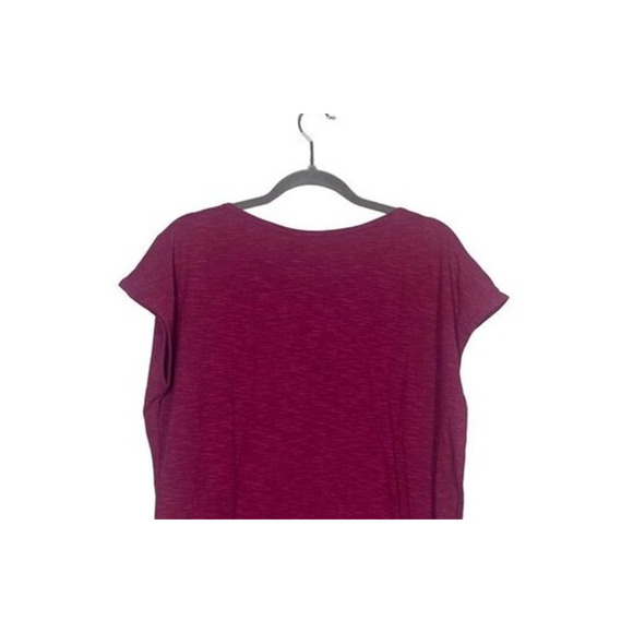 NWT prAna Cotton Ocupas Popover Keyhole Tie Cap Sleeves Top S Orchid Pink #2930 - Picture 11 of 13